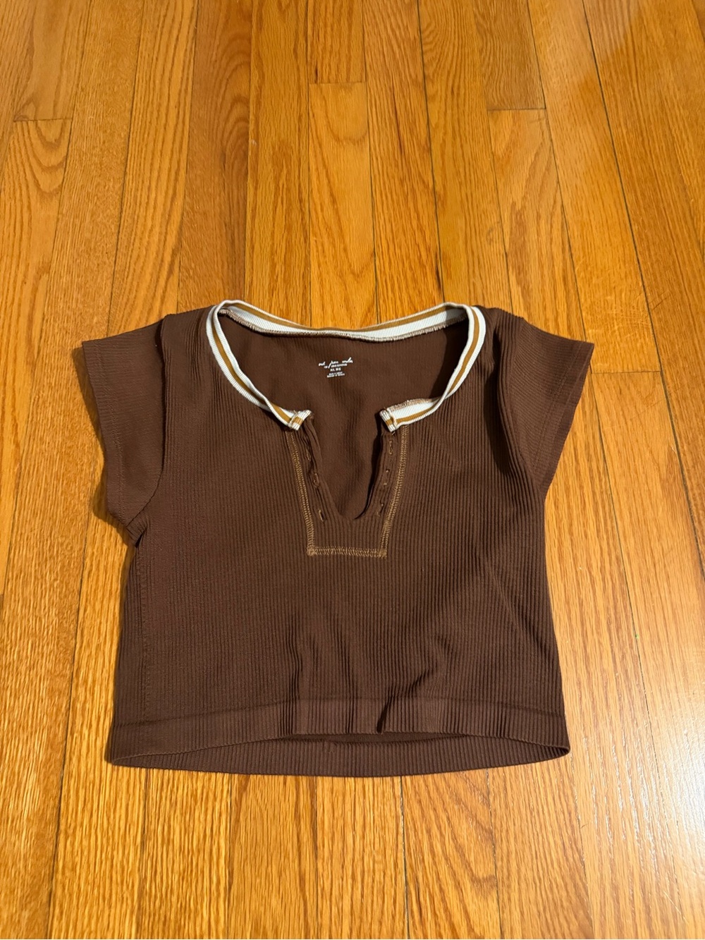 Urban outfitters out from under go for gold cropped long sleeve size m/l